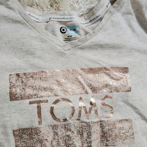 Toms Tops - TOMS | Cream Tee Shirt Toms Tops - TOMS | Cream Tee Shirt